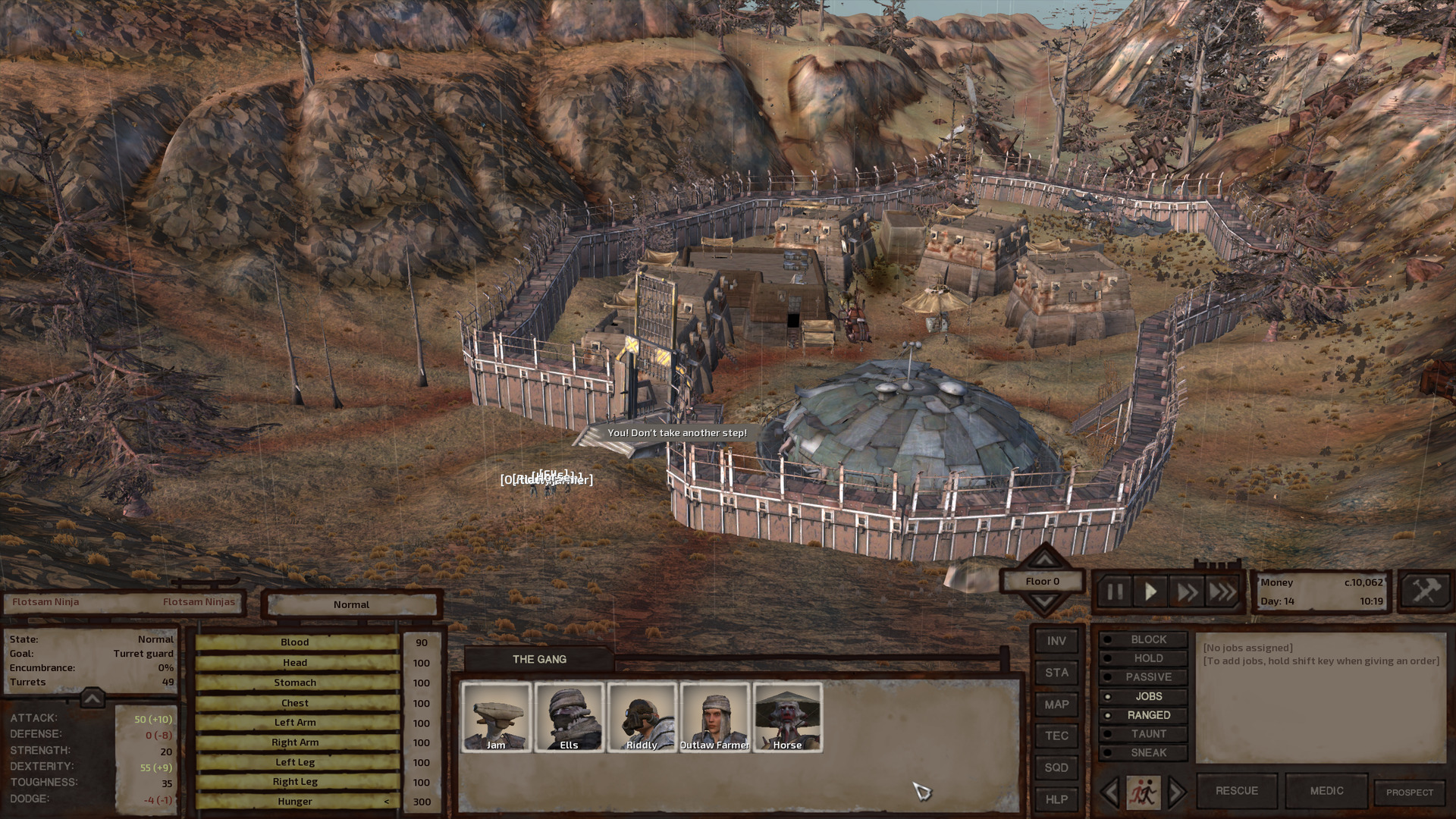 A village similar in size to the fishing village, but with ninja guards and an actual gate rather than just a gap in the walls.