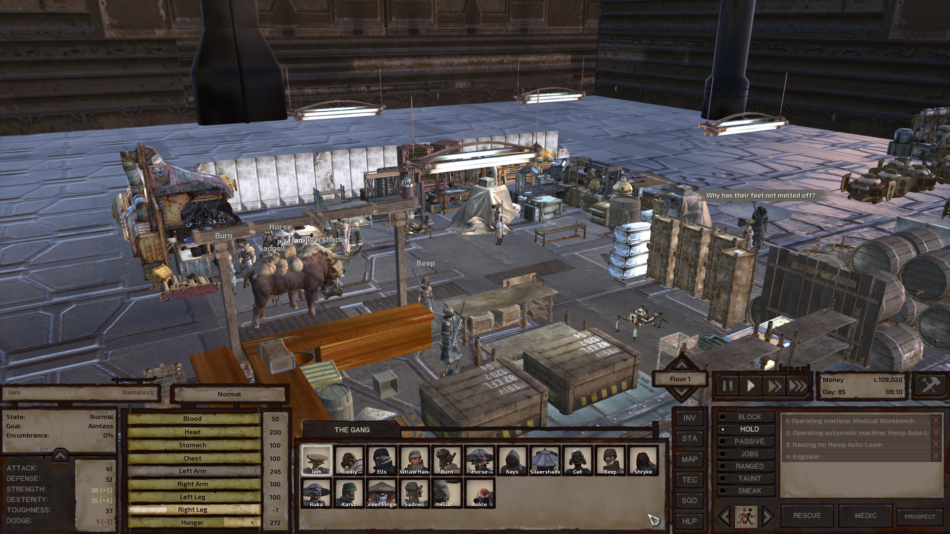 Well, it's like I said. There are a few skeletons here, two of which start talking to each other when the gang enters.